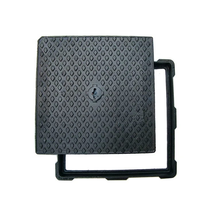 EN124 Standard OEM Customizable Ductile Iron Square Foundry Tank CI DI Casting Manhole Cover