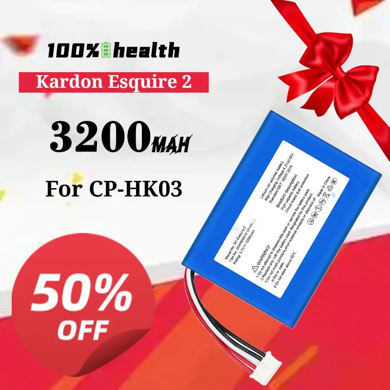 

CP-HK03 3200mAh Speaker Battery for JBL Harman Kardon Esquire 2 Lithium Rechargeable Battery