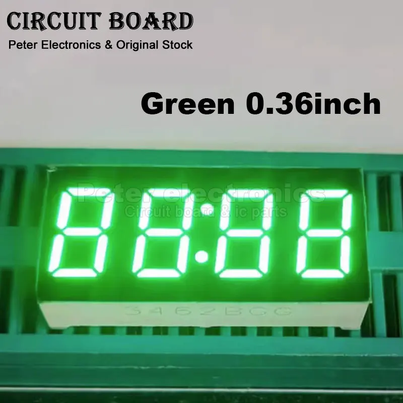 5pcsLED Nixie Tube 0.36 Inch 4-bit Clock Nixie Tube 3462 High Light Cathode Anode Red Blue White Emerald Green Yellow