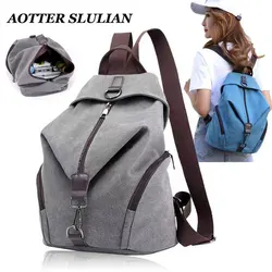 Moda kadınlar seyahat sırt çantası kadın büyük kapasiteli çanta genç tuval bez Shcool çanta Laides dizüstü Laptop sırt çantası Satchel