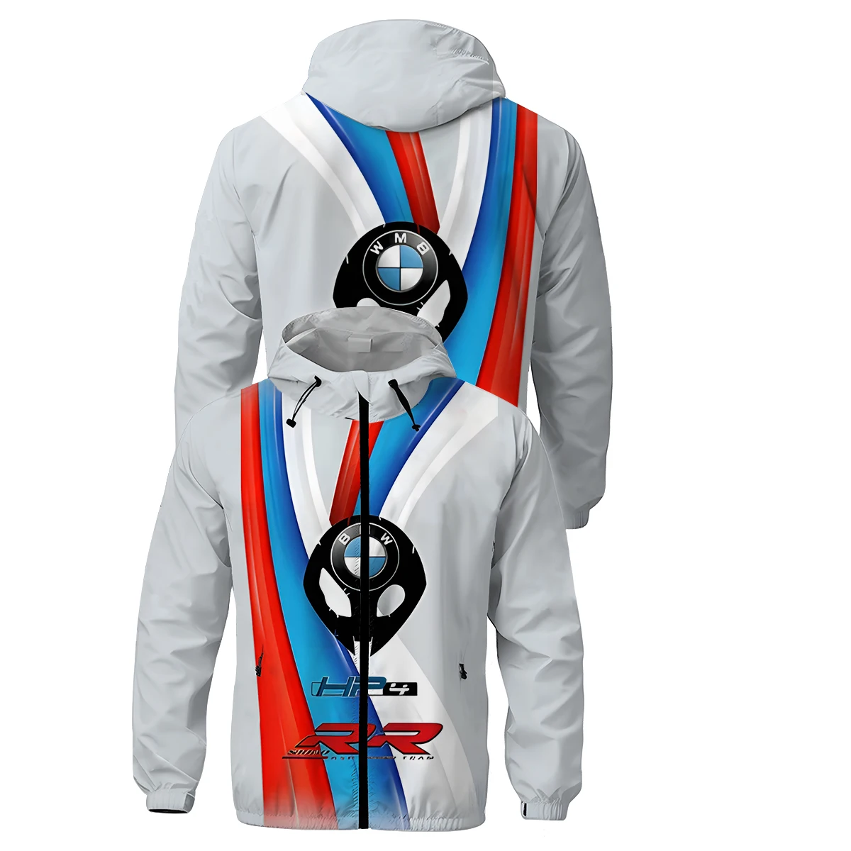 Men's BMW Logo Motorcycle Jacket Hooded Full Zipper 2025 Men's Casual Loose Quality Hooded Windproof BMW Outdoor Men's Jacket