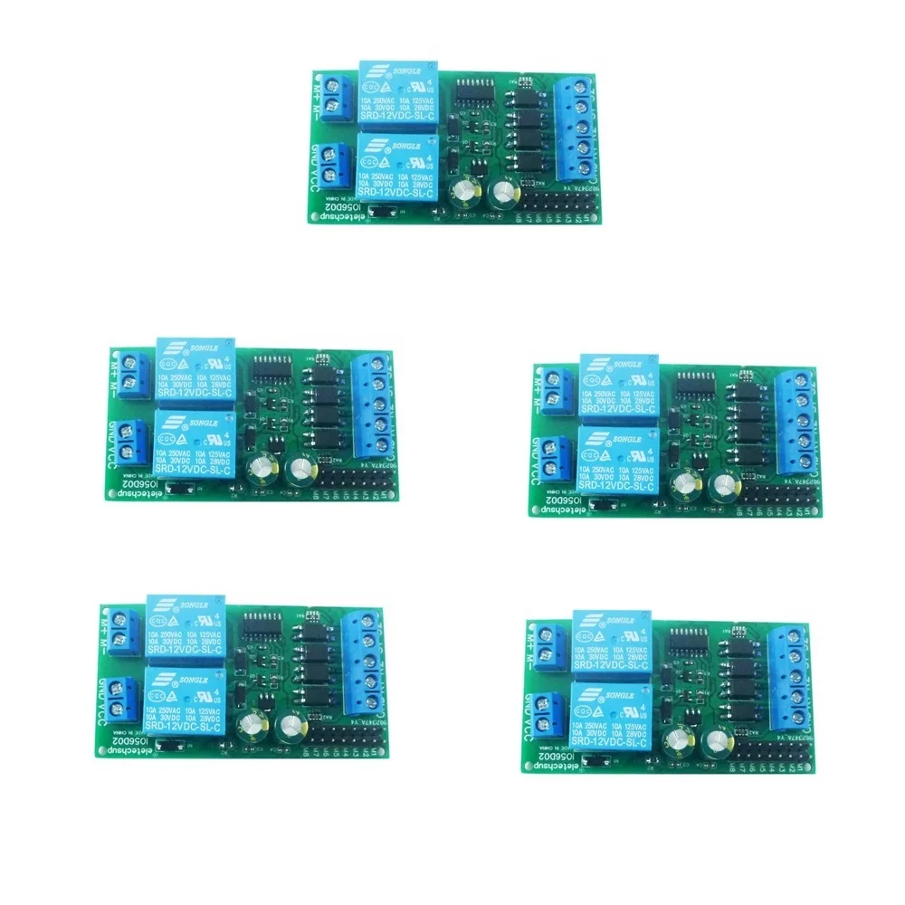 5PCS 12V 24V DC Motor Controller Relay Board Forward Reverse Control Limit Start Stop Switch Pusher Electric Curtain Automatic