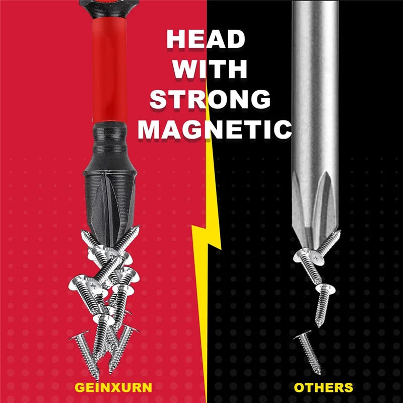 

ABKP-Portable 22Pcs Electric Hexagon Bit Set With Organizer Sleeve 1Pc Bit Holder Anti-Slip Tool Accessories