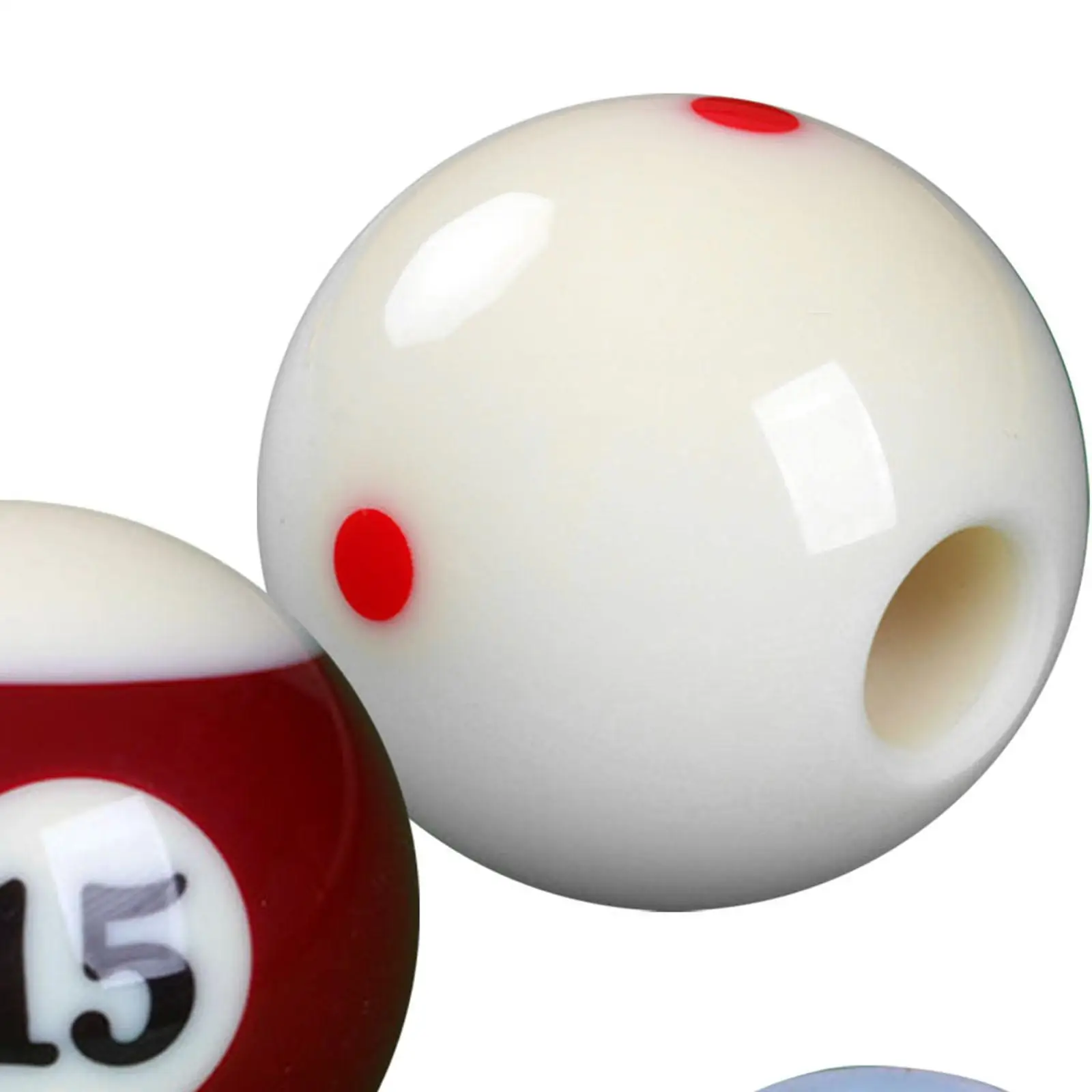 Biljartkeu Bal met Gat Stabiele Gericht Oefentool voor Beginners 18mm Gat Biljart Training Cue Ball Pool Stick trainer