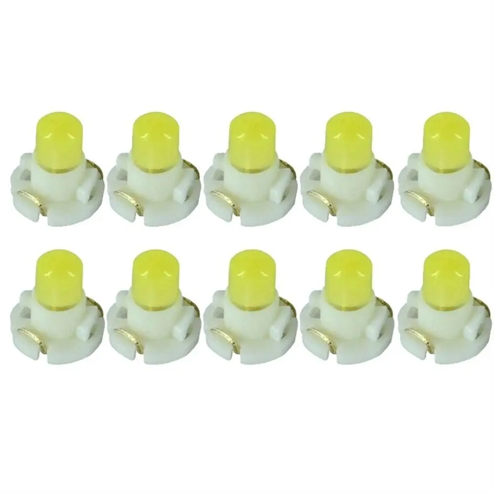 10 Pcs 12V Auto Central Control Lamp T3 T4.2 T4.7 Instrument Panel LED Lights Car COB Indicator Lights