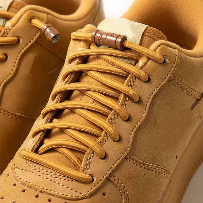 

No Tie Metal Lock Shoelaces Colorful Elastic Shoe Laces Sport Laces for Capsule Lock Stretch Shoelaces 100CM Rubber Shoestrings