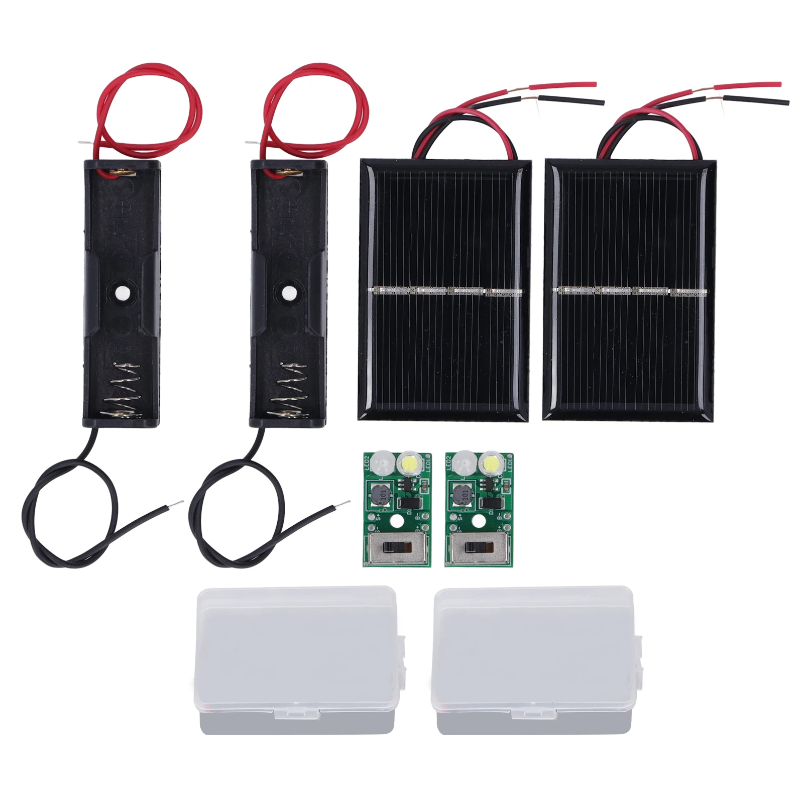 Solar Lawn Lamp Control Board Kit, Painel de Controle Solar Luz Set, carregamento PCB, 1.2V