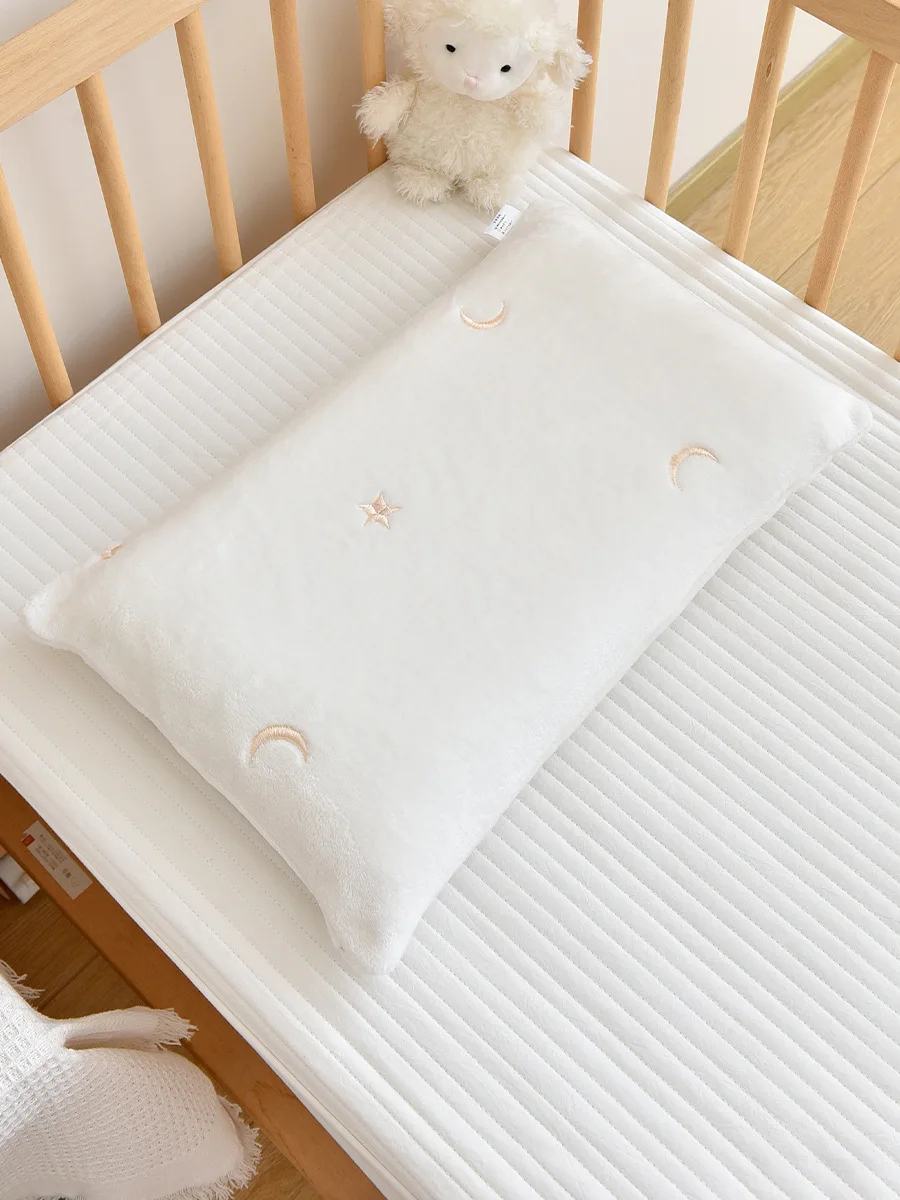 Funda de almohada de algodón para bebé, cubierta de almohada de dibujos animados para niños, niños y niñas