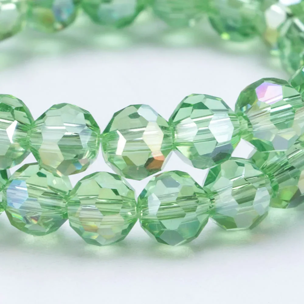 3 4 6 8 mm ronde kristalkralen gefacetteerde kleurrijke glazen kralen losse spacer kraal voor sieraden maken handwerk armband ketting DIY