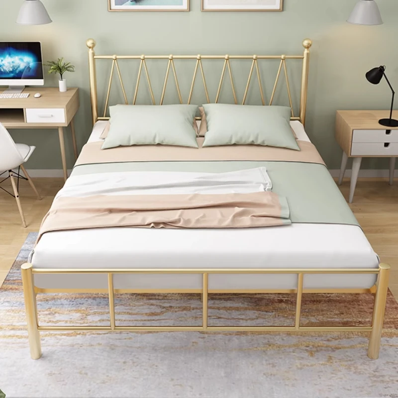 

Nordic Iron Aesthetics Bed Double Designer Romantic Modern Bed Princess Modern Simple Light Luxury Sleeping Muebles Furniture