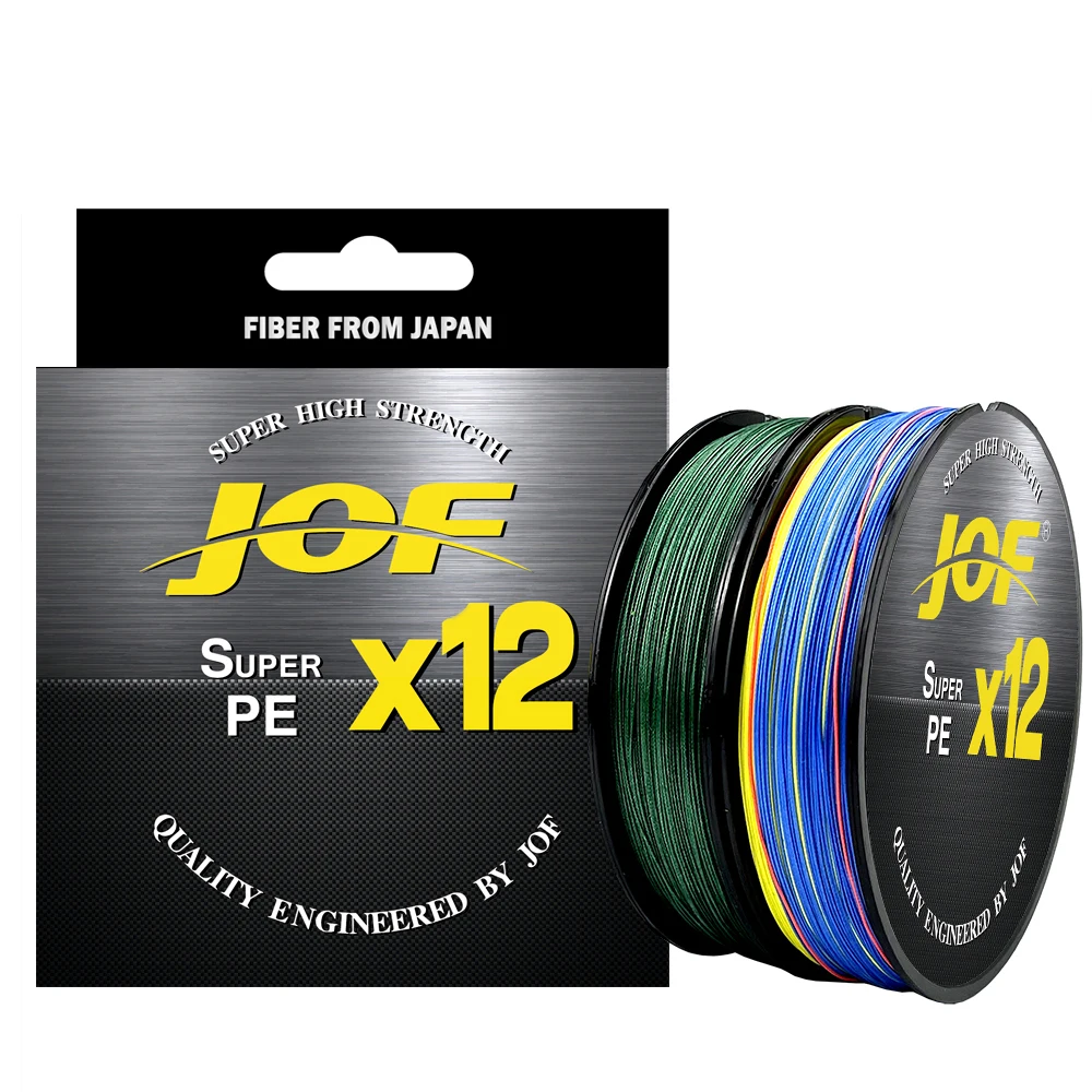 X12 Saltwater Fishing Line 300M 500M 12 Strands Smooth Braided Multifilament PE Wire for Carp Fishing Cord 25LB-92LB 0.8-6.0#