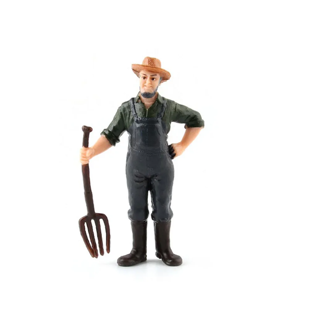 Shepherd Modern Farm Staff Action   Worker Farm Human Figure Farmer People Model Home Decoration Simulation Farmer