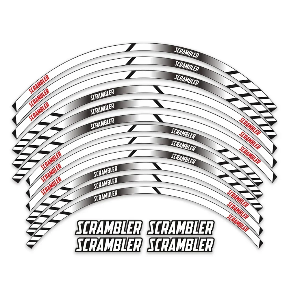 ملصق تزيين عجلة الدراجة النارية ، قطع غيار الدراجات النارية ، B MOTO ، SCRAMBLER 36Way