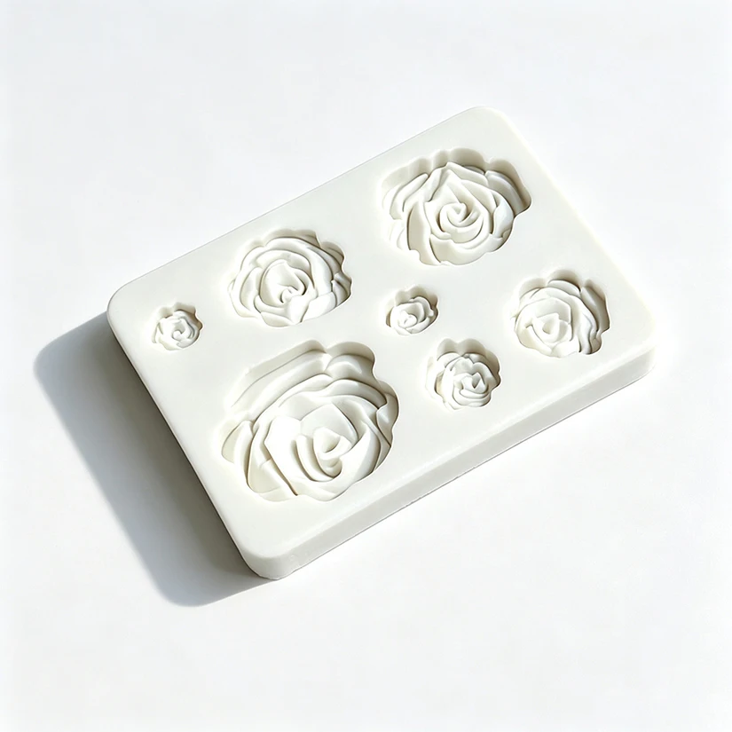 Rose Shape Cake Fondant Decorating Tools Silicone Mold For Cake Craft Silicone Soap Molds