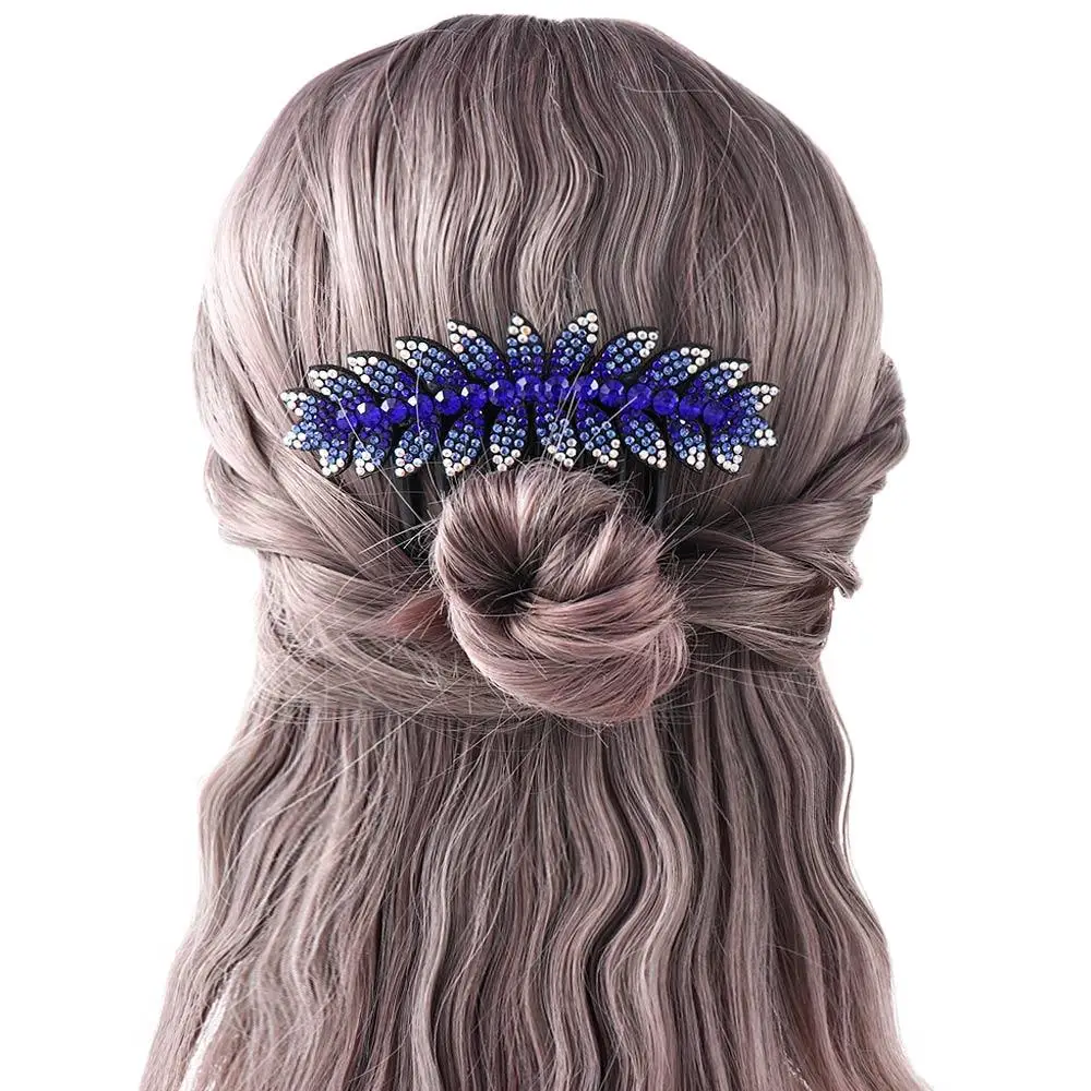 

Sweet Trendy Flower For Girls Leaves Hairpins Hair Clips Women Hair Comb Hair Claws Korean Barrettes