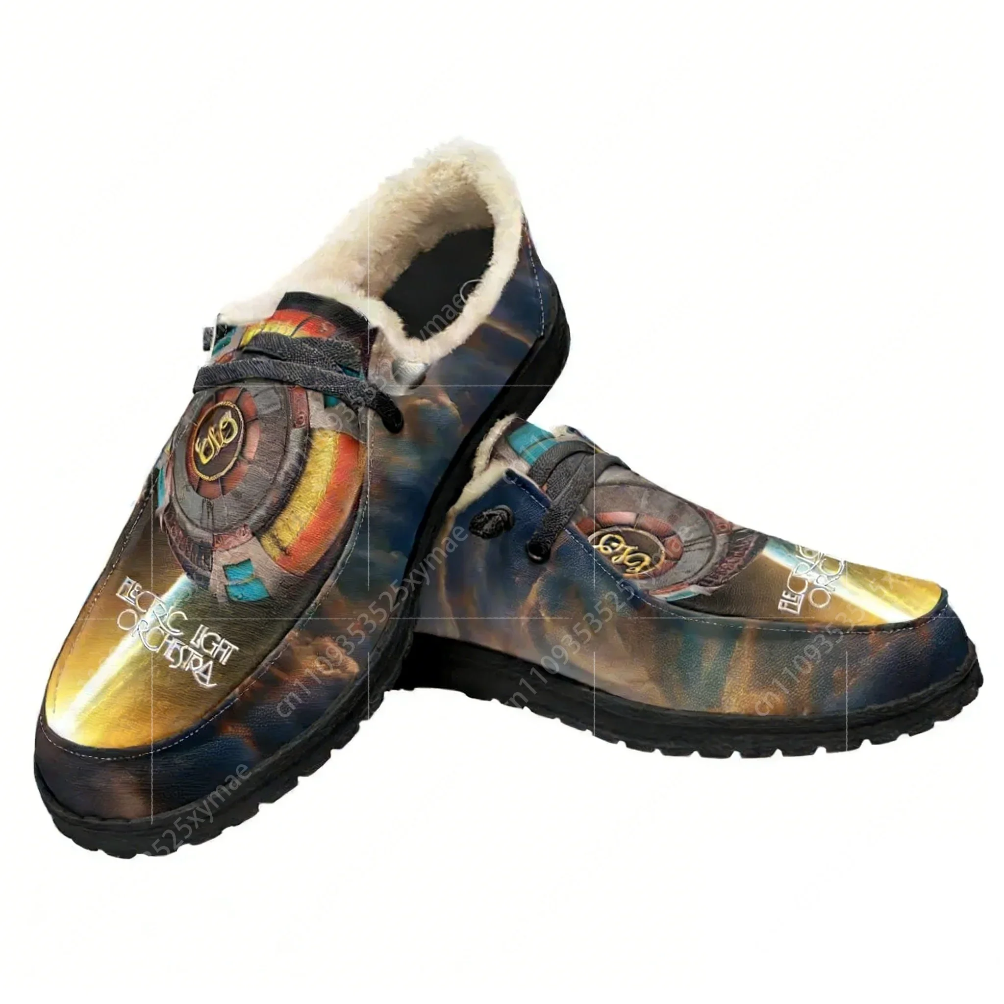 Electric Light Orchestra Rock Band Casual Shoes Flat Shoe Mens Womans Breathable Casual Lightweight Footwear Custom Made Shoe