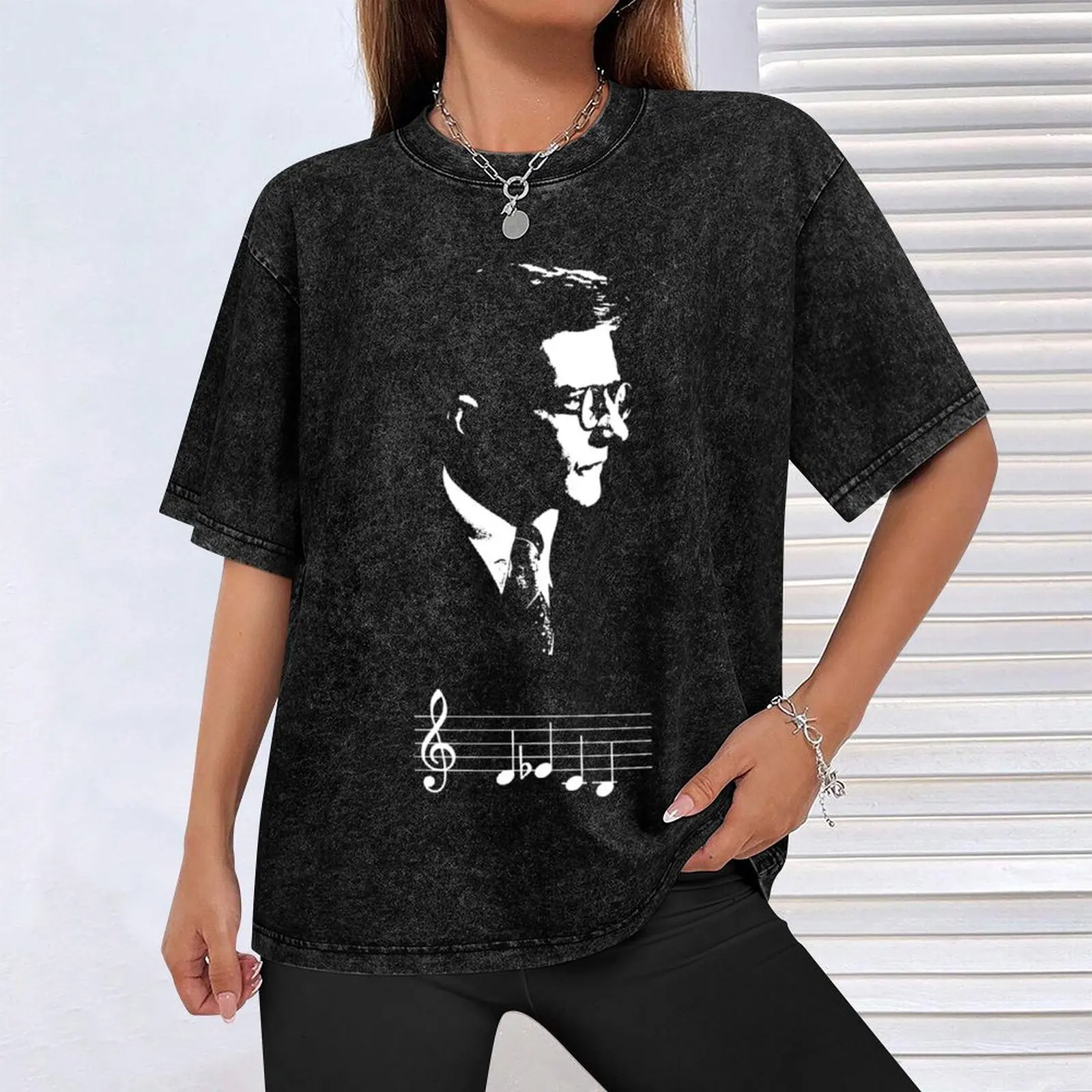 Dmitri Shostakovich DSCH motif musical notes Gift Halloween Day, Thanksgiving, Christmas Day T-Shirt