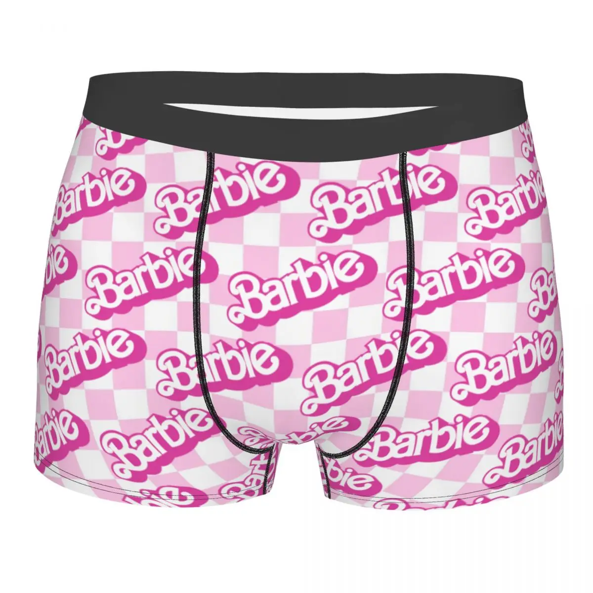 Custom Male Funny Barbie Logo Underwear Disney Boxer Briefs Soft Shorts Panties Underpants