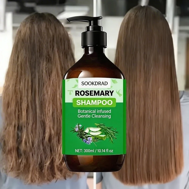 Rosemary Shampoo, Aloe Vera Extract, Soothing Scalp, Refreshing Hair, For Oily Hair, 300ml