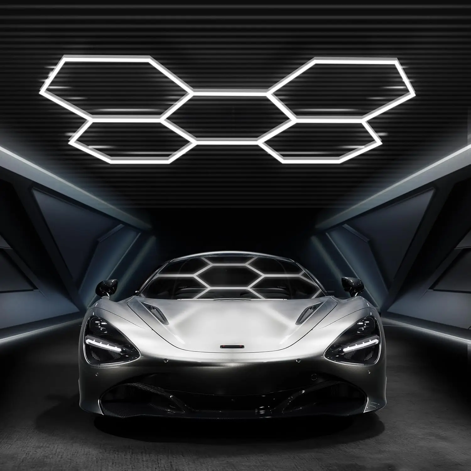 

Светодиодный светильник для гаража Hexagon, высокая яркость 168 Вт, 6500K, 18480 люмен, дизайн в виде сот, для автосервисов и мастерских