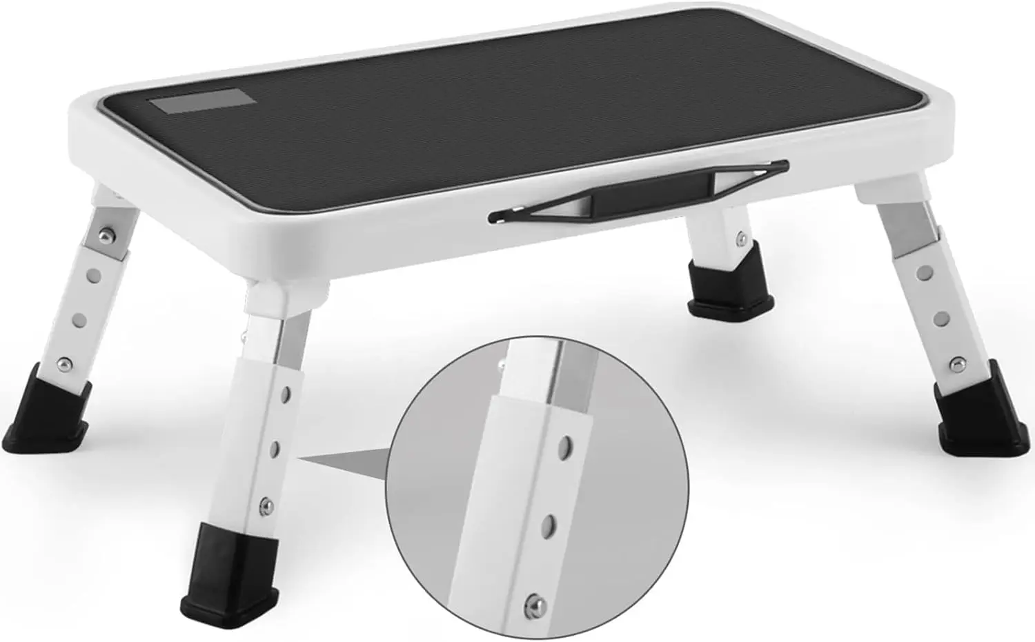 

Folding Step Stool, Height-Adjustable Step Stool with Non-Slip Platform, Step Ladder for Adults or Kids in Kitchen, Hom