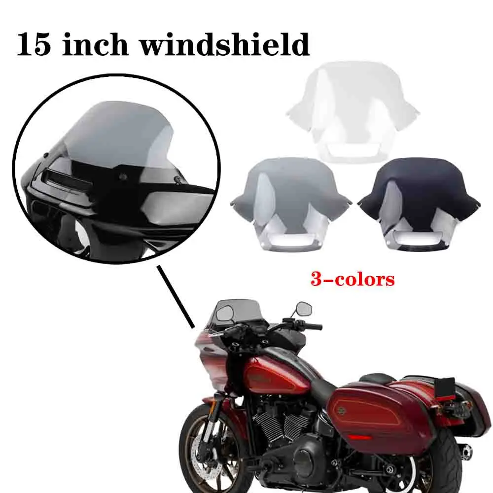 2024 Fit For Harley Softail Low Rider ST FXLRST 2022-2024 NEW Motorcylce 3-Colors 15 inch windshield Windshield Cover 