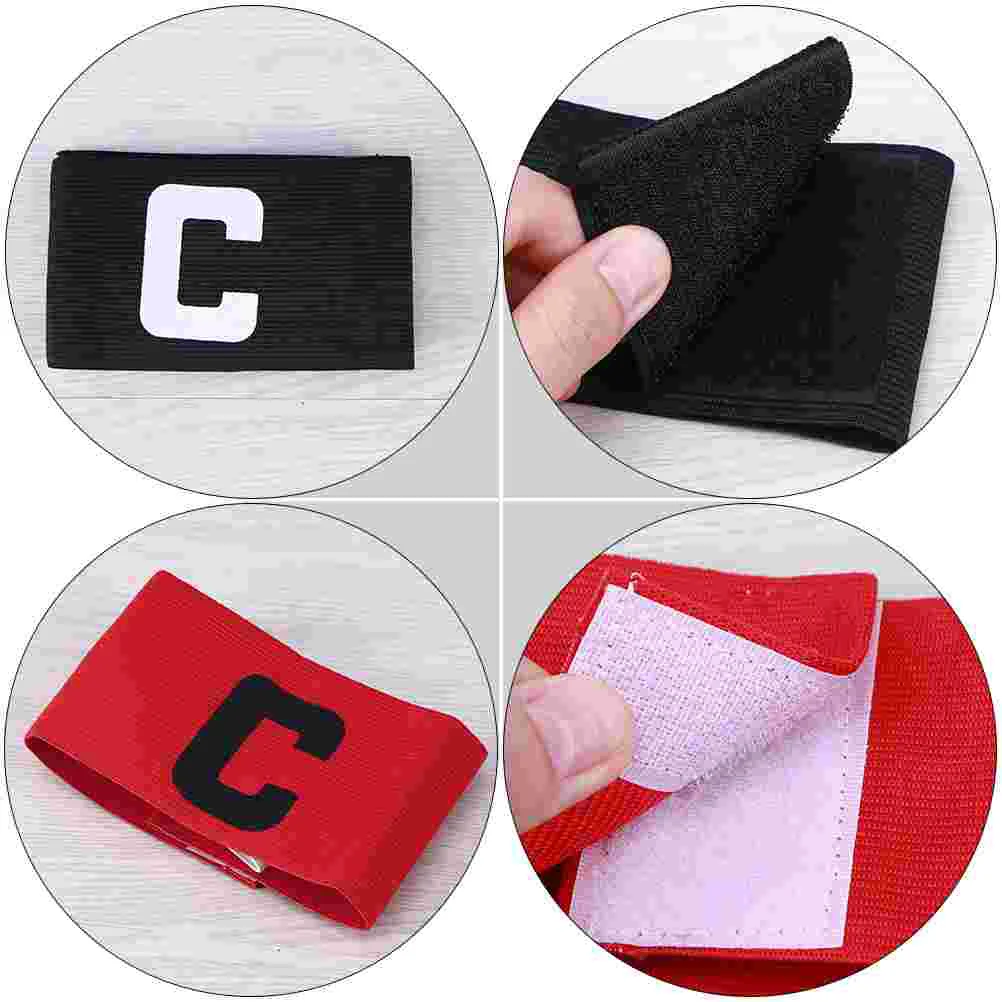 4 Pcs Captain Armband Portable Football Wear-resistant Soccer Supply Professional Accessory Basketball