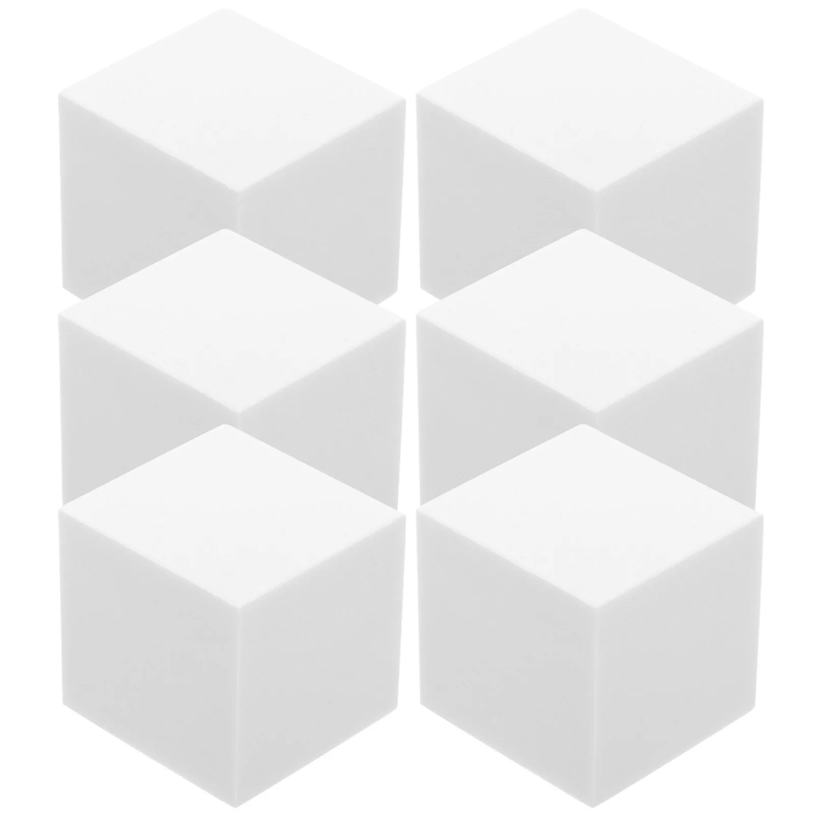 

6pcs White 5x5x5 Blank Foam Blocks for Crafts Painting Unpainted Party naments Home Decoration Wedding Models Art Projects Foam