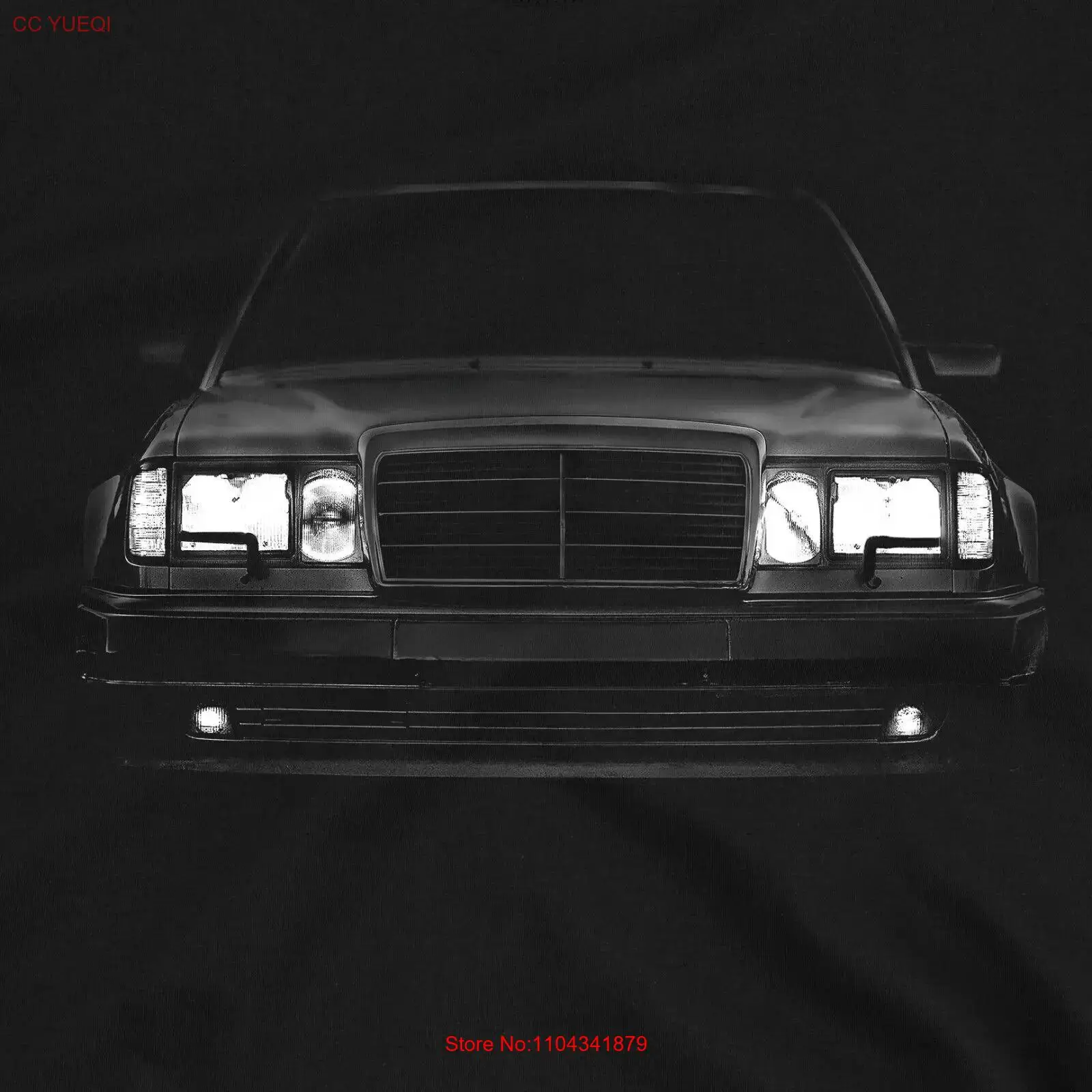 W124 Classic Deutsche Auto Headlights Glow T Shirt 100 Cotton long or short sleeves