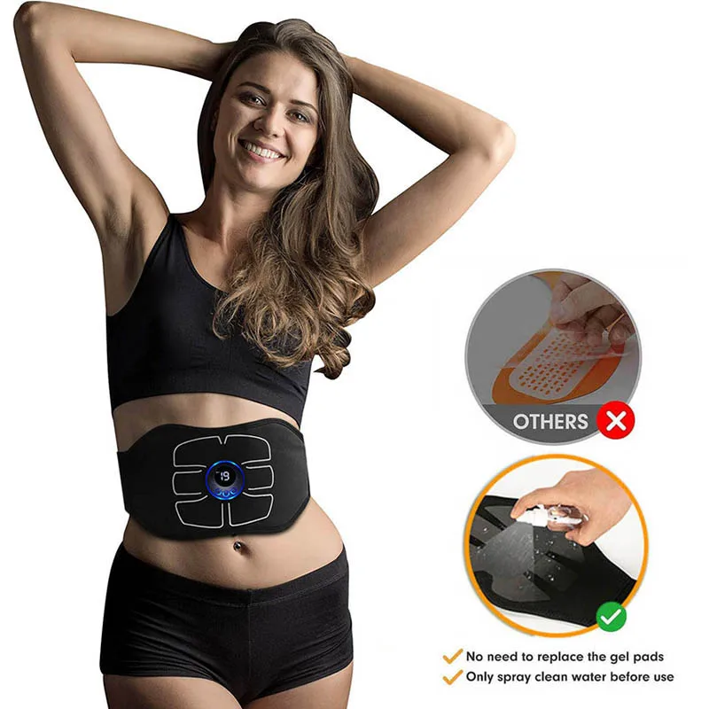 ABS Stimulator Abdominal Toning Belt Ab Muscle Stimulator Thin Waist Slimming Belt Weight Loss Home Gym Fitness Massager