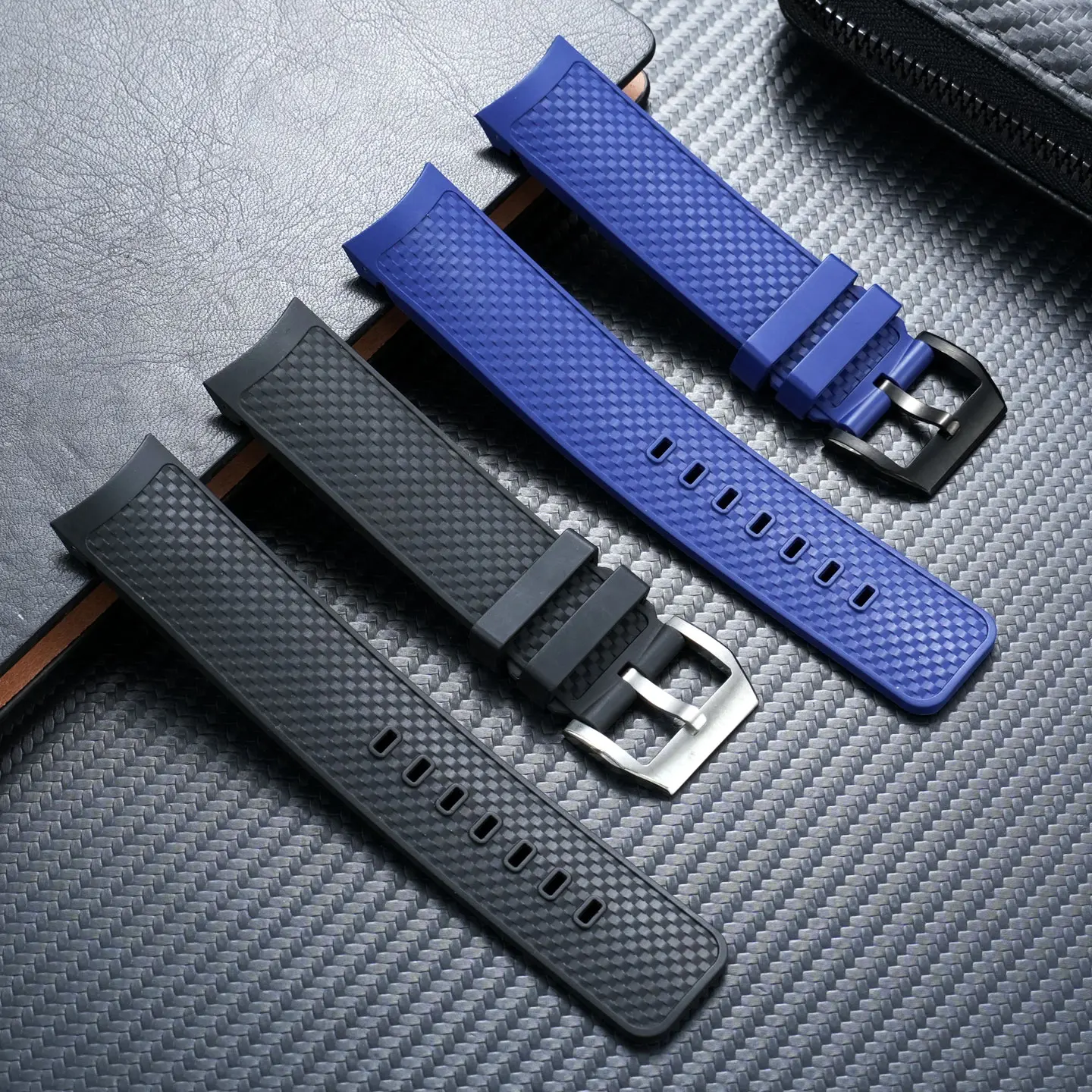 22mm Quick release Fluorine rubber Watch Strap For IWC AQUATIMER FAMILY watchband IW328802/376806/ 376710 /376711/376708/356801