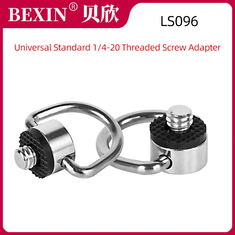 Universal Standard 1/4-20 Threaded Screw Adapter Stainless Steel Tripod Mounting Screw for Quick Release Neck Strap SLR/DSLR
