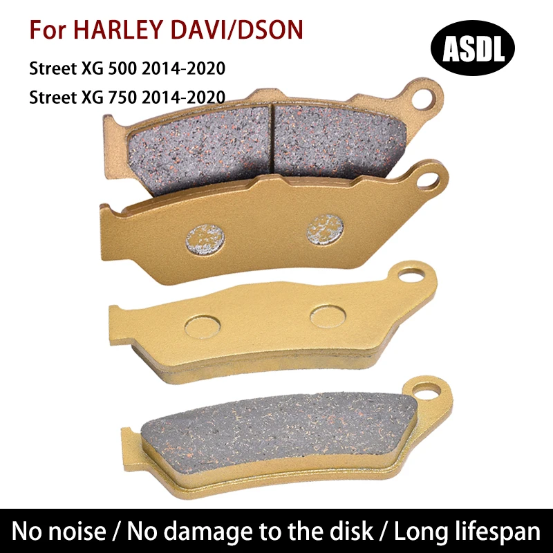 500CC 750CC Motorcycle Front Rear Brake Pads for HARLEY Street XG 500 750 XG500 XG750 2014 2015 2016 2017 2018 2019 2020