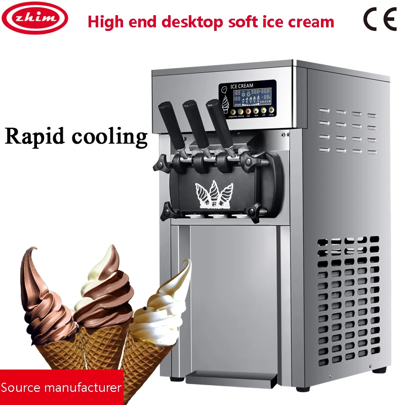 

Soft Ice Cream Machine Commercial Fully Automatic Stainless Steel 220V/110V Vertical Sundae Refrigeration Equipments Cone Maker