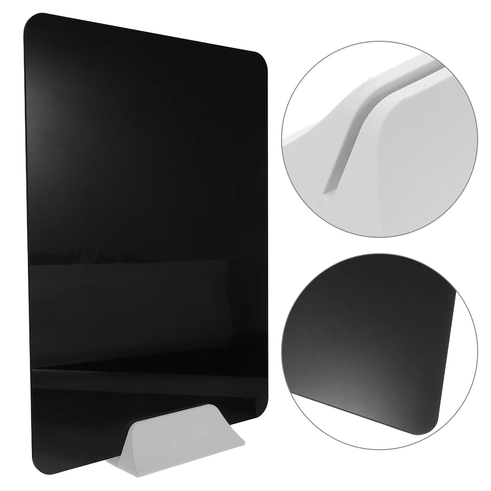 

Acrylic Desk Divider Desktop Privacy Panel Support Feet Freestanding Easy Install Office Student Study Testing Workspace