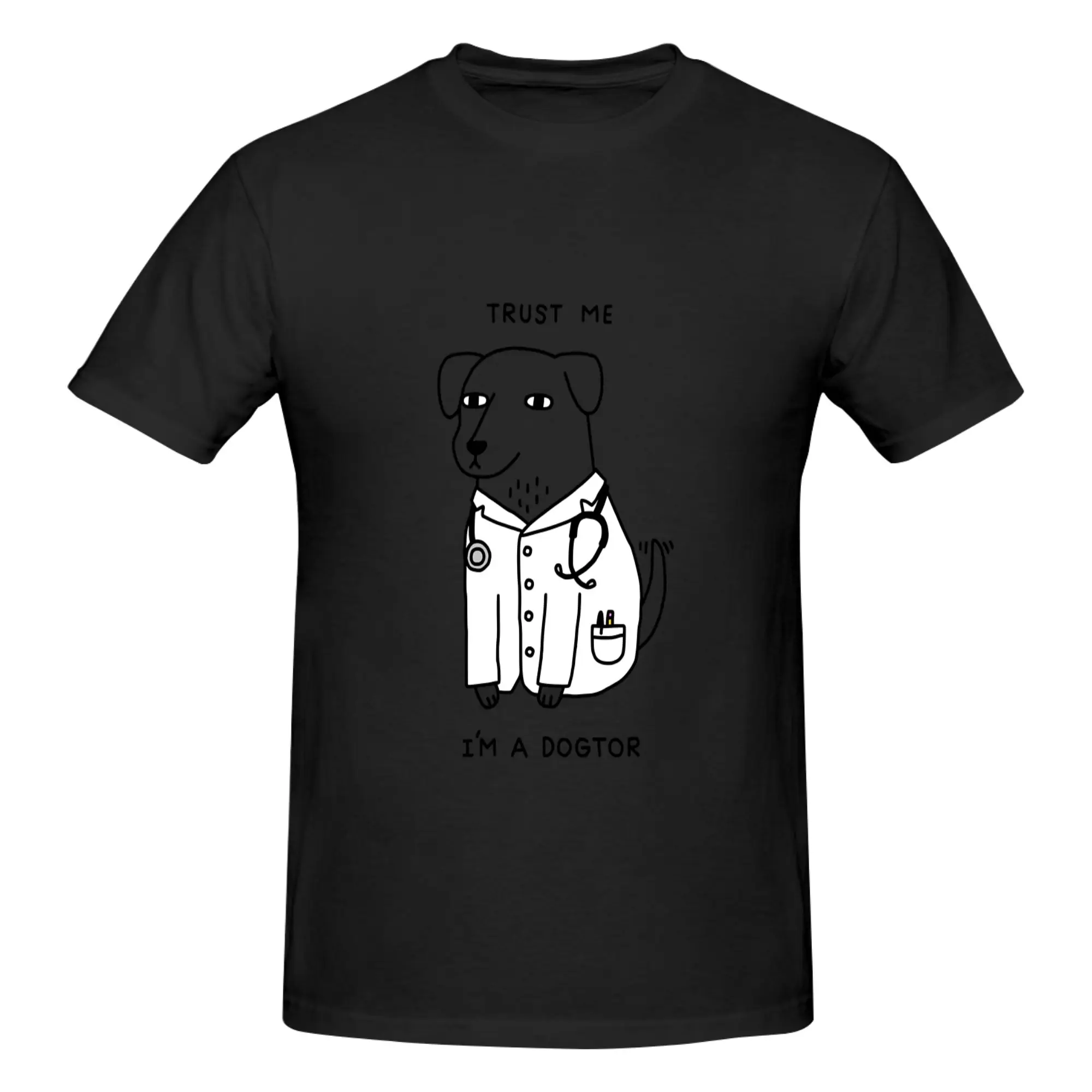Funny Dogtor  Men's Printed T-Shirt Unisex T shirtSport Women