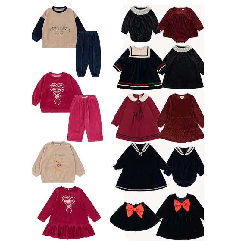 

Partial Products in Stock Autumn and Winter KS Girls Clothing Christmas Long Sleeved Dress and Skirt Boys Sweatshirts and Pants