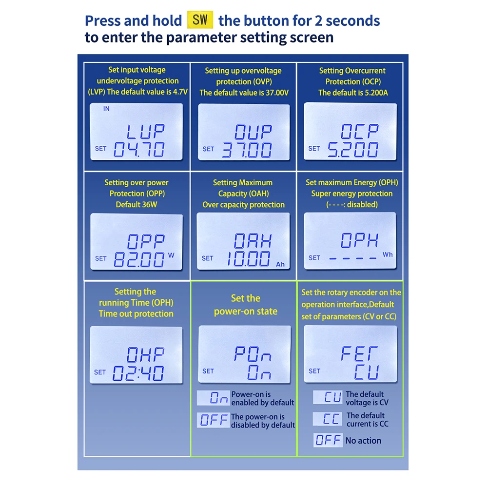 

XY-SK80H Преобразователь постоянного тока с ЧПУ, постоянный ток, регулируемый DC6-36 В, 5 А, 80 Вт, модуль питания со стабилизированным напряжением постоянного тока