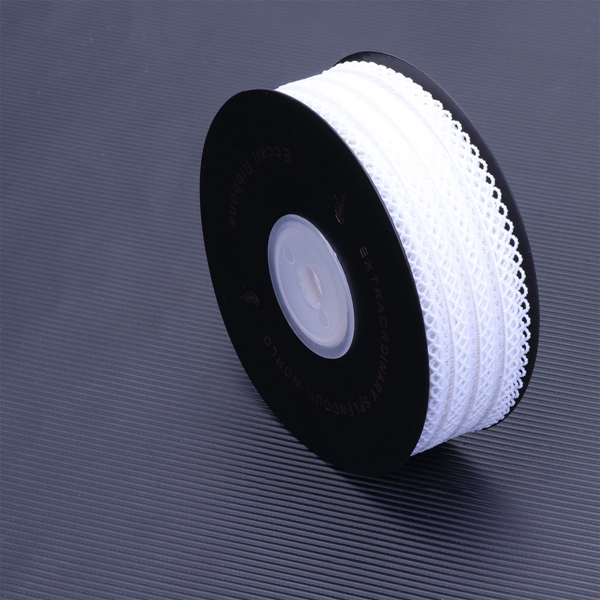 

Wavy Edge Elastic Ribbon Gift Wrapping Strip White DIY Hair Accessories Clothes Ribbon Premium Material Durable Use Bright Color