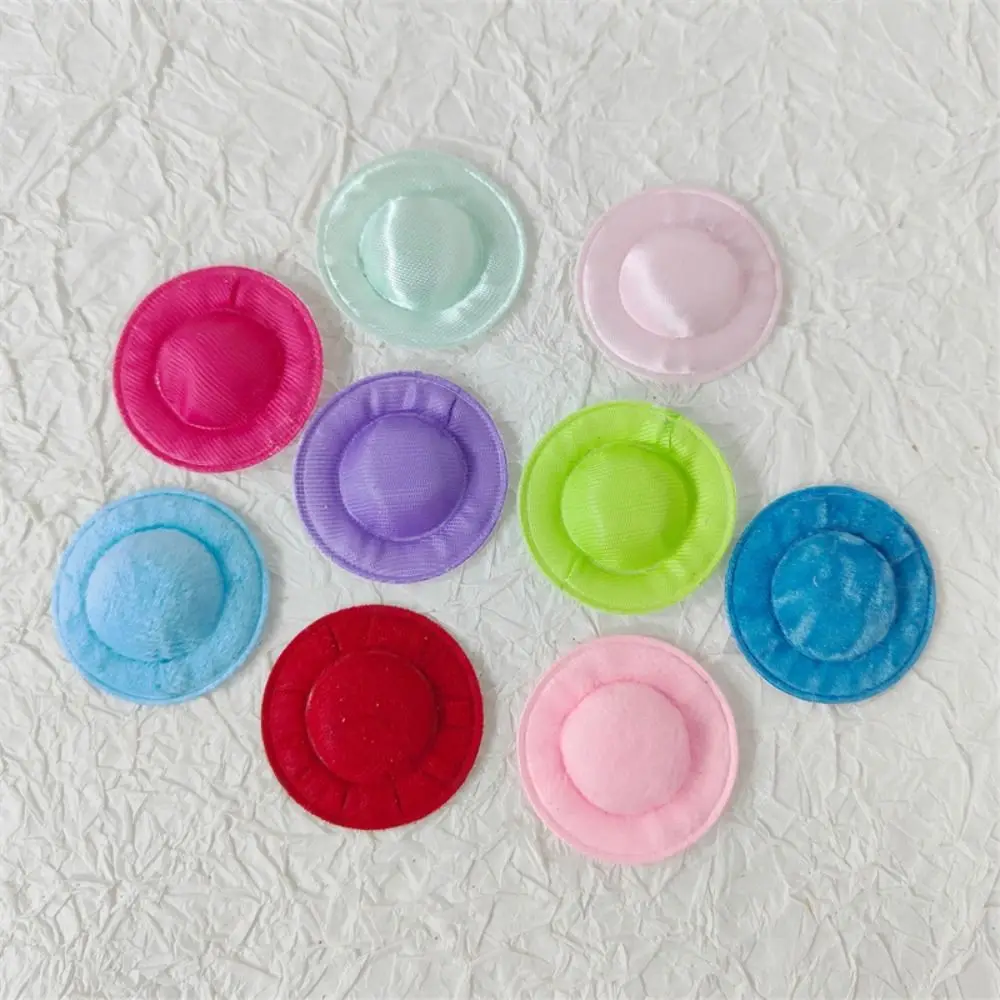 10PCS Cotton Mixed Styles Small Cap Mini Mixed Color Mini Cotton Doll Hat Colorful DIY Crafts Doll House Ornament Girls Gift