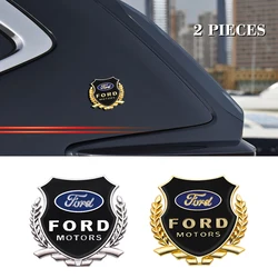 3D Car Emblem Side Badge Sticker Decal for Ford Focus Mondeo Kuga RANGER F150 Fiesta Escort Mustang Explorer Excape Edge Taurus