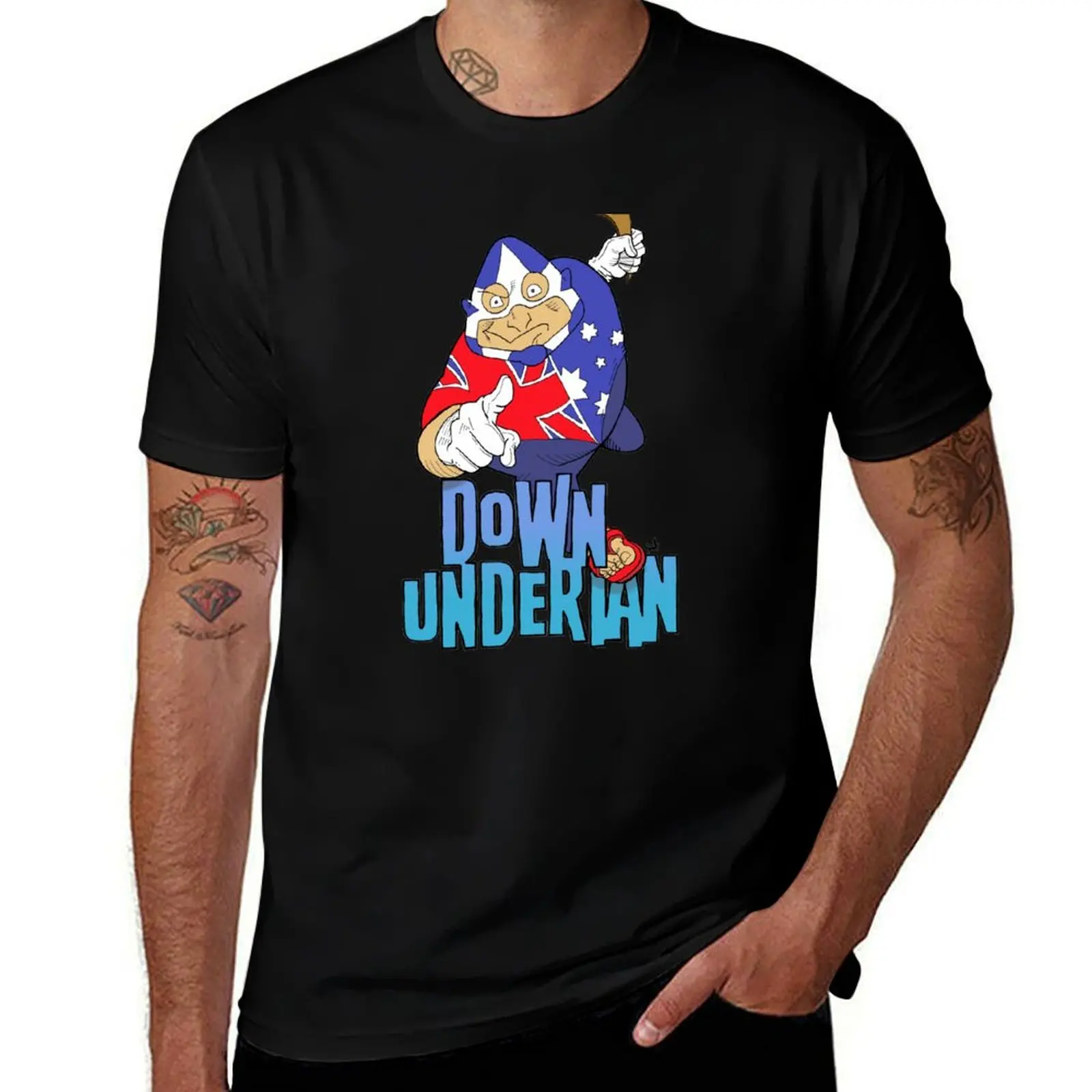 Down-Underian charge! T-Shirt Holiday All Match T-Shirt
