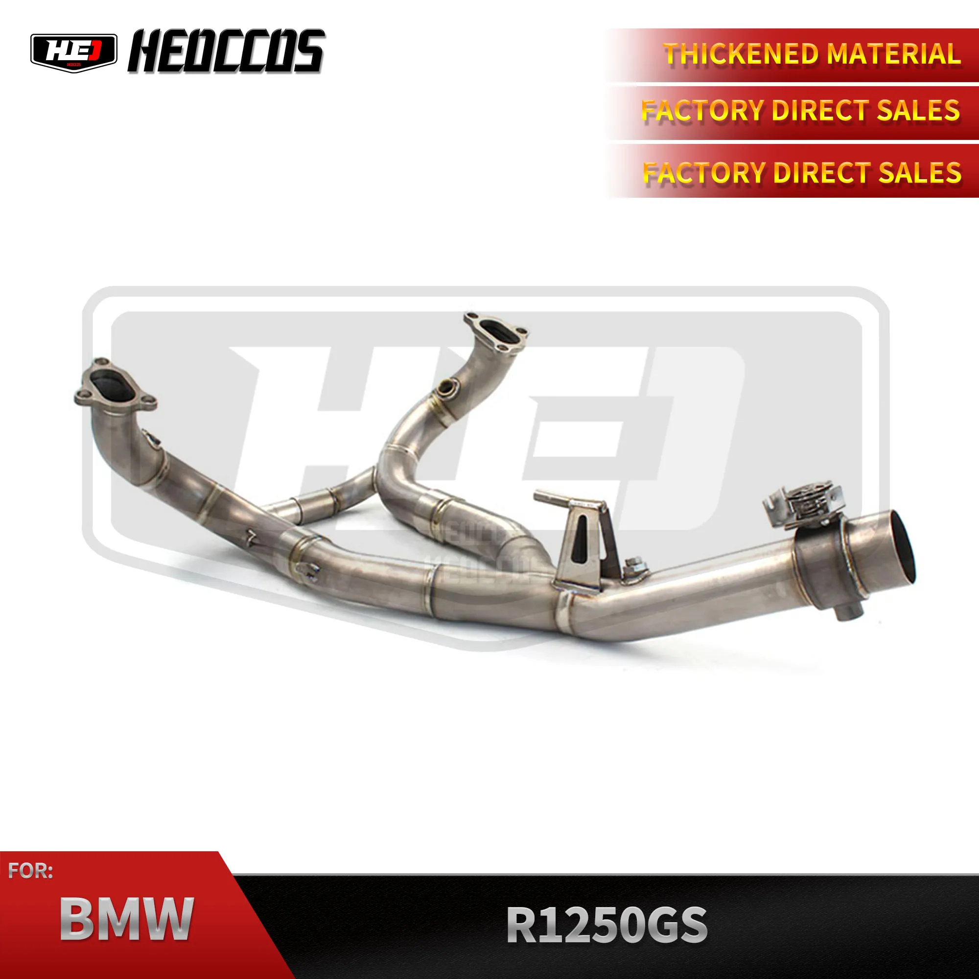 

HEO Motorcycle Exhaust System For BMW R1250GS ADV RT RS R Exhaust Pipe Header Moto Exhaust Middle Link Pipe Muffler