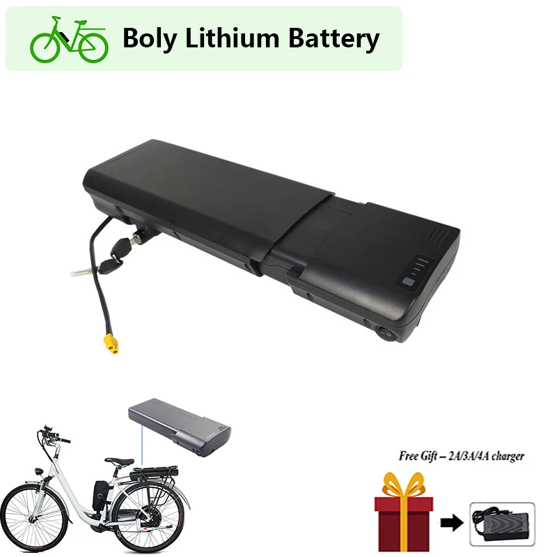 24V 14Ah 15Ah Rear Rack Folding Ebike Battery 36V 48V 10ah for Holfords Apollo Metis Electric Bicycle KANGAROO RK4-4C RK3-3C