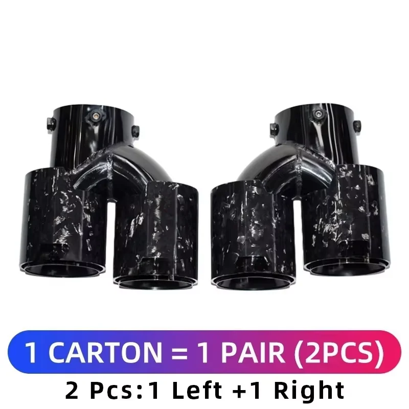 【2026 Hot Selling】DEX M PowerForged Carbon Fiber Black 4-Outlet Exhaust Tip for  M240 M340 M440 Tail Pipe Compatible G20 G21
