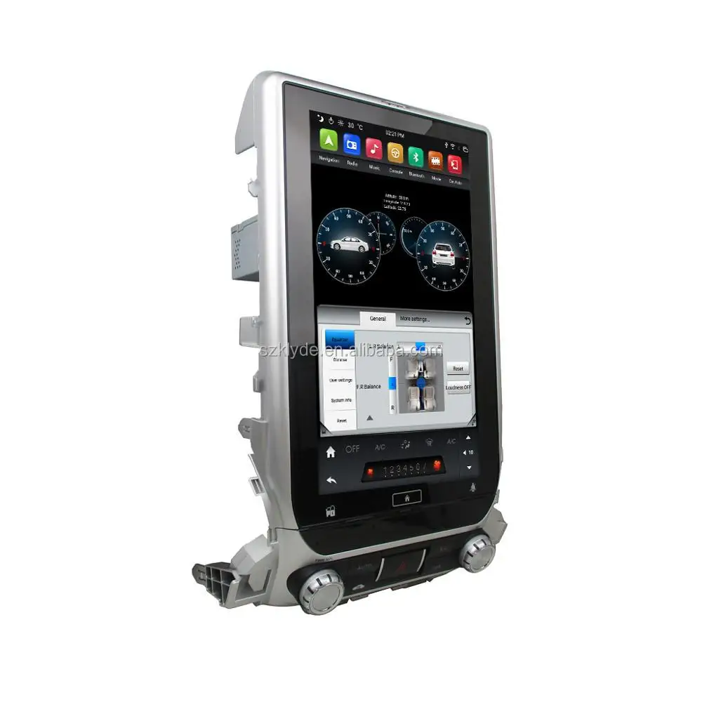 Kd-13301 Klyde 13.3 Inch  Android Car Radio Audio for Land Cruiser 2016 2017 2018 Gps Navigation Multimedia System