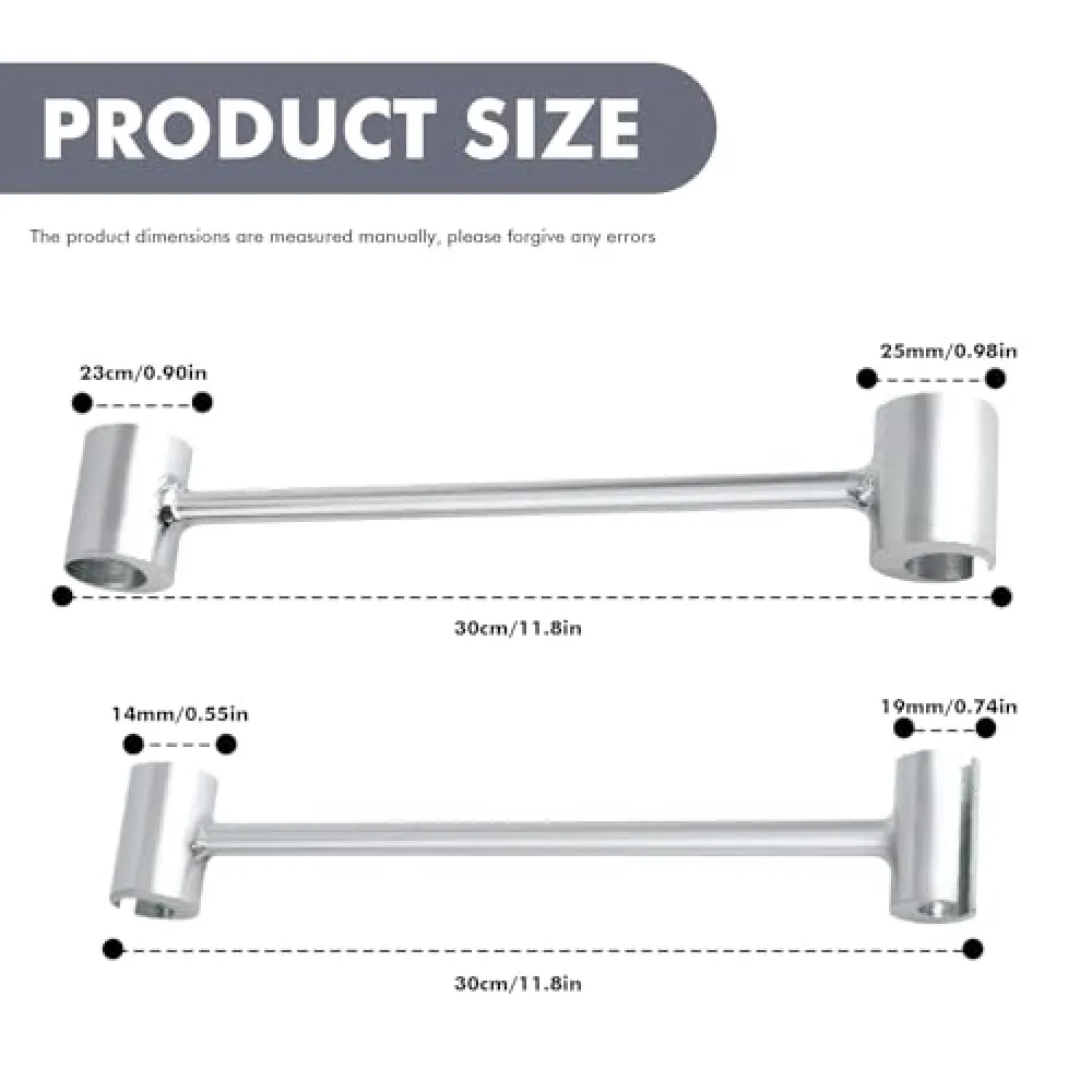 Pack of 2 Door Hinge Adjustment Tool,  Hinge Gap Adjustment Key, Door Hinge Tool Double Head Hinge Gap Key for Flag Hinges