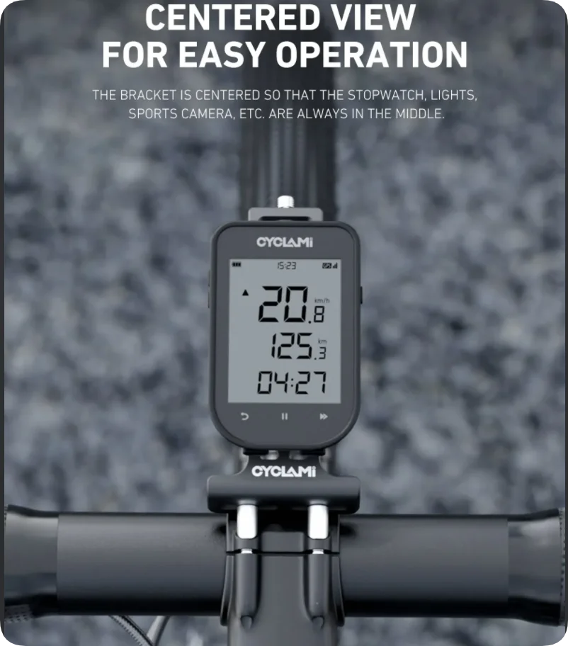CYCLAMI 360 Rotating Bike Computer Mount Holder For Go Pro 8-13 Insta360 X5/X4/X2 X3/GO 3S/Ace Pro 2/ace/DJI Camera Accessories