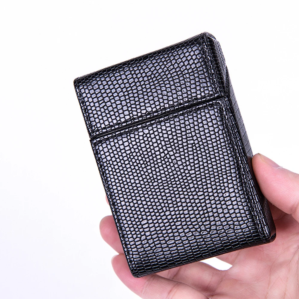 PU Leather Texture Cigar Case Fashion Portable Tobacco Holder Hold 20 Cigarettes Storage Box For Men Gift Cigarette Accessories