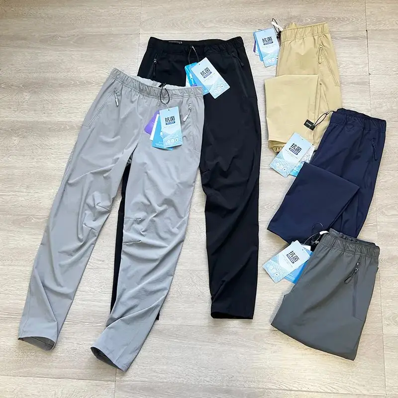 

Легкие дышащие мужские повседневные брюки для активного отдыха, водоотталкивающие, быстросохнущие, мягкие, модные городские брюки.